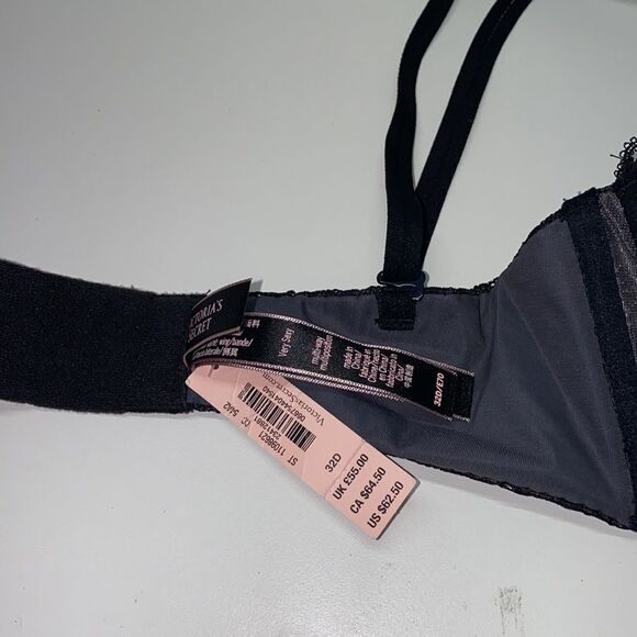🔥VICTORIA SECRET BRA Very Sexy PUSH-UP SZ32D multi-way strapless New - Picture 7 of 8